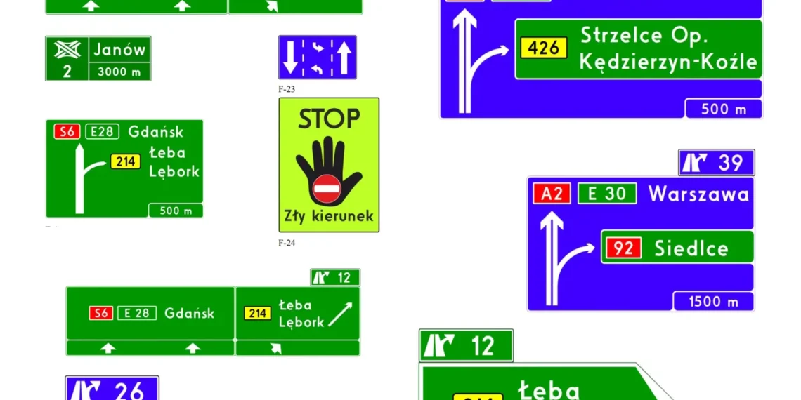Nauji kelio ženklai Lenkijoje