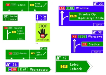 Nauji kelio ženklai Lenkijoje